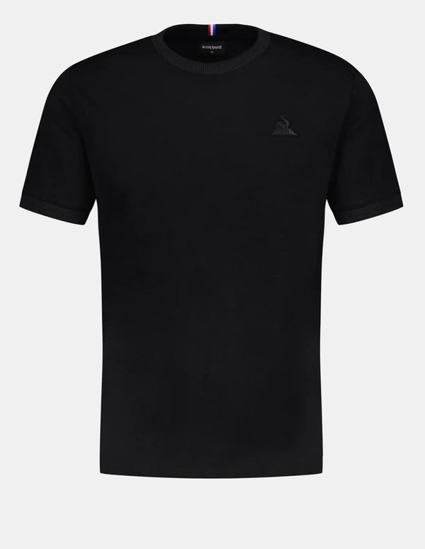 Camiseta Le Coq Sportif con Logo Negra Hombre