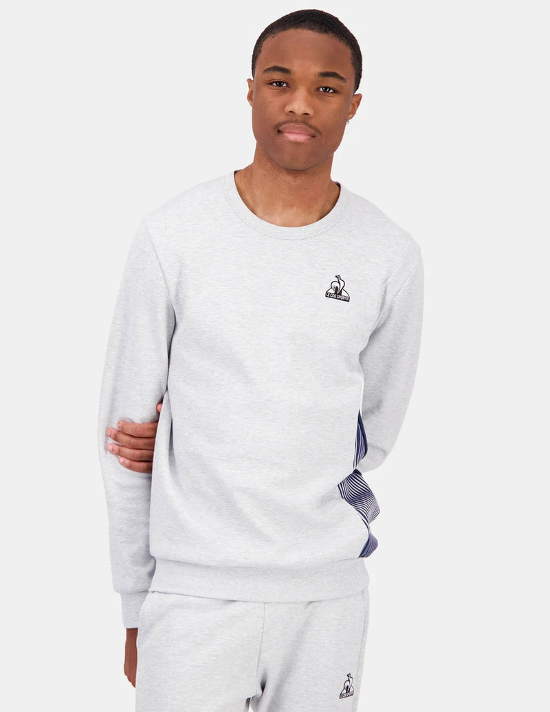 Sudadera Le Coq Sportif con Logo Gris Hombre