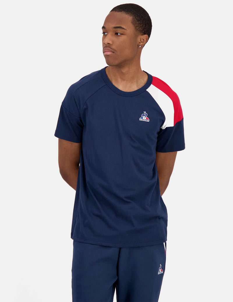 Camiseta Le Coq Sportif Tricolor Azul Marino Hombre