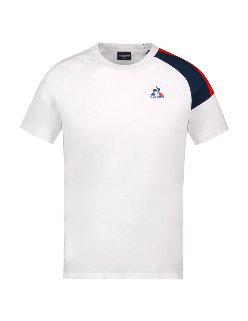 Camiseta Le Coq Sportif Tricolor Blanca Hombre