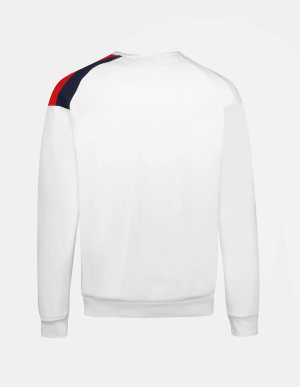 Sudadera Le Coq Sportif con Logo Blanca Hombre