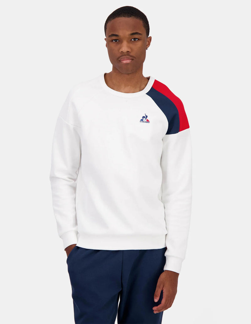 Sudadera Le Coq Sportif con Logo Blanca Hombre