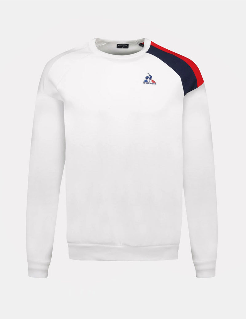 Sudadera Le Coq Sportif con Logo Blanca Hombre