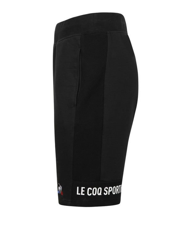 Pantalón Corto Le Coq Sportif Essentiels con Logo Negro Hombre