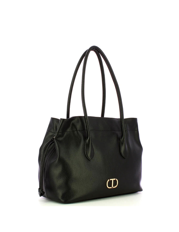 Bolso TWINSET Oval T Negro Mujer 32 x 28