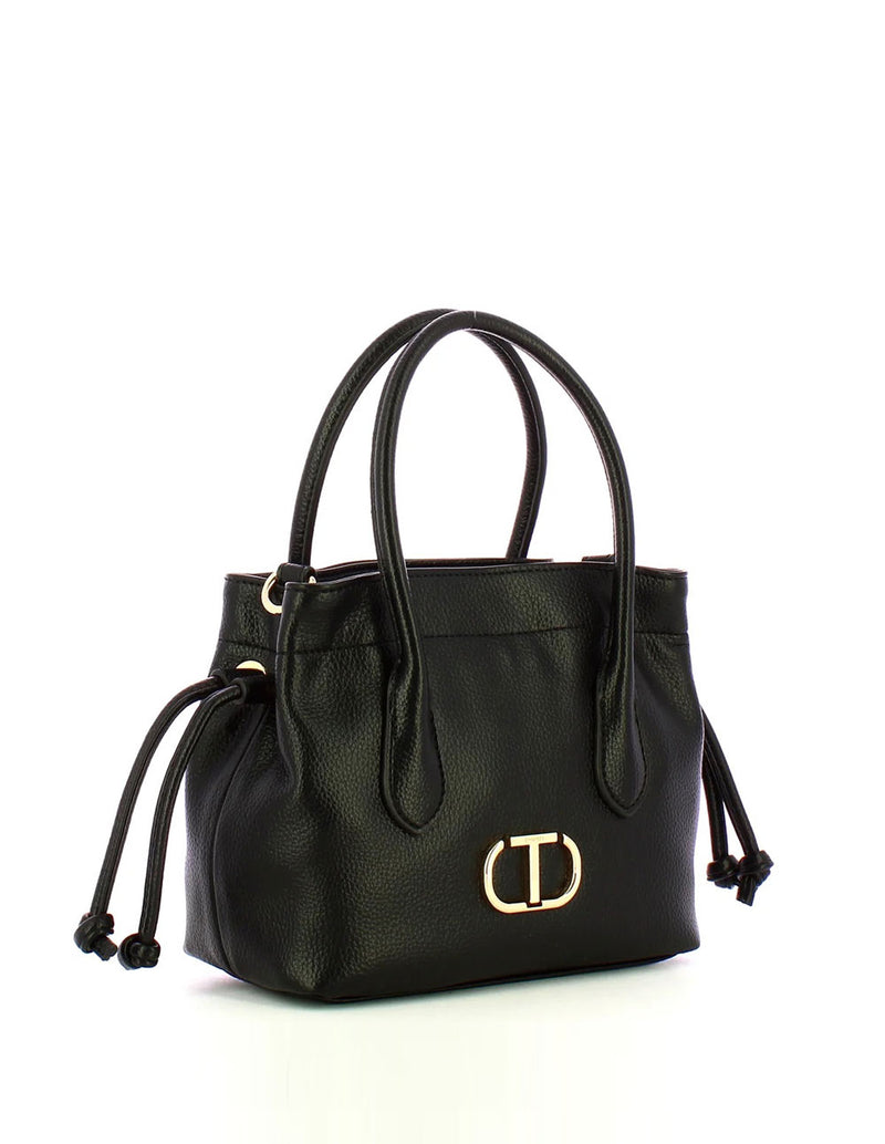 Bolso TWINSET Oval T Negro Mujer 22 x 17 x 10