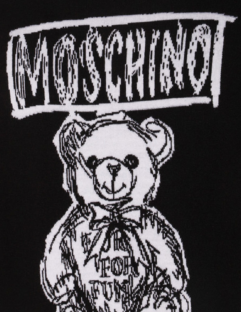 Jersey Moschino con Estampado Negro Hombre