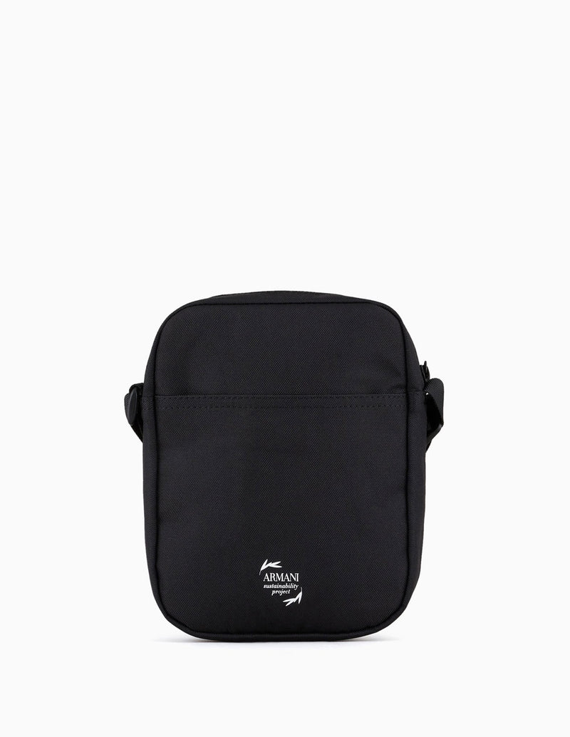 Bolso Bandolera Emporio Armani EA7 Train Core Negro Unisex 16 x 20 x 6