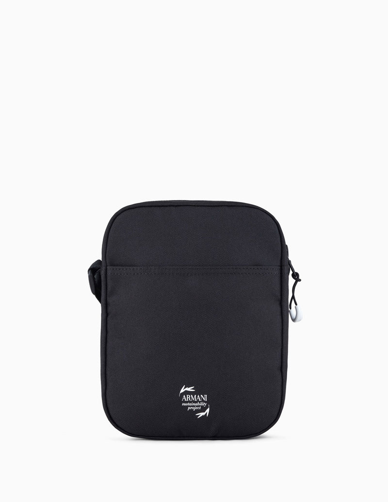 Bolso Bandolera Emporio Armani EA7 Train Core Negro Unisex 16 x 20 x 6