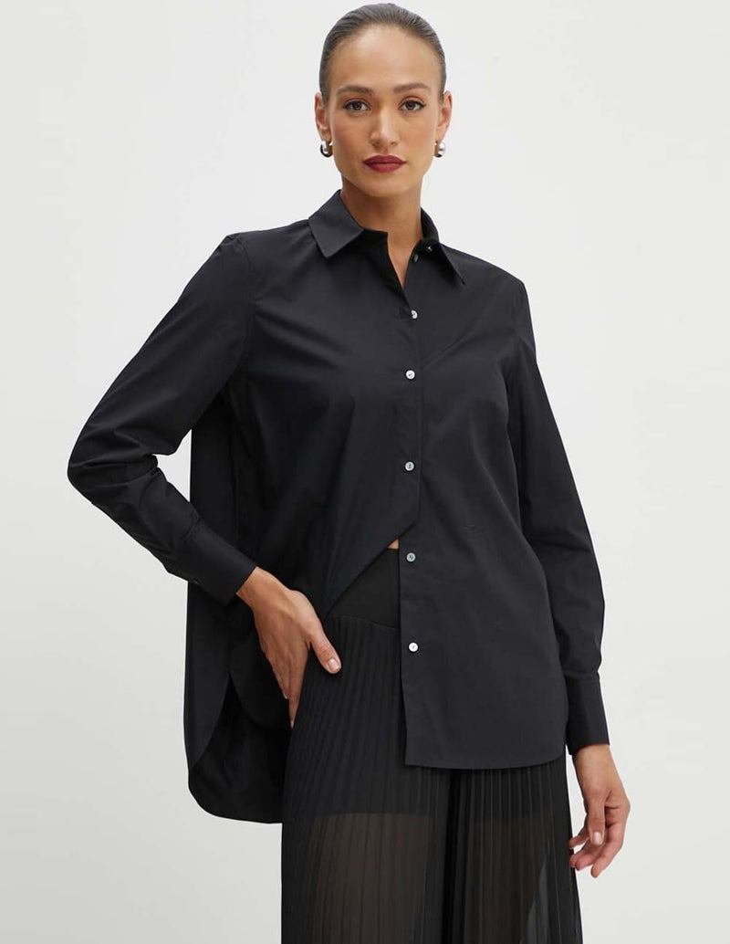 Camisa Karl Lagerfeld Karl Signature Negra Mujer