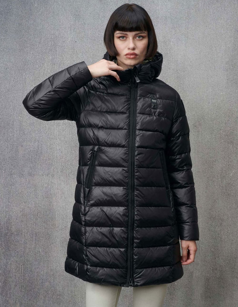 Parka Blauer USA Micro Rip Adelaide Negra Mujer