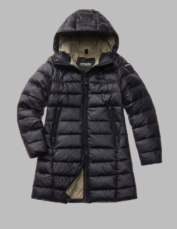 Parka Blauer USA Micro Rip Adelaide Negra Mujer