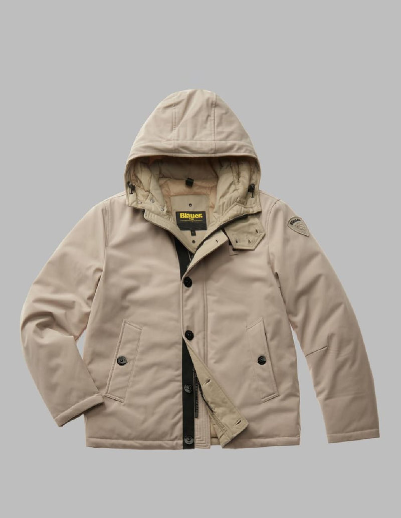 Chaqueta Blauer USA Andrew de Neopreno Beige Hombre