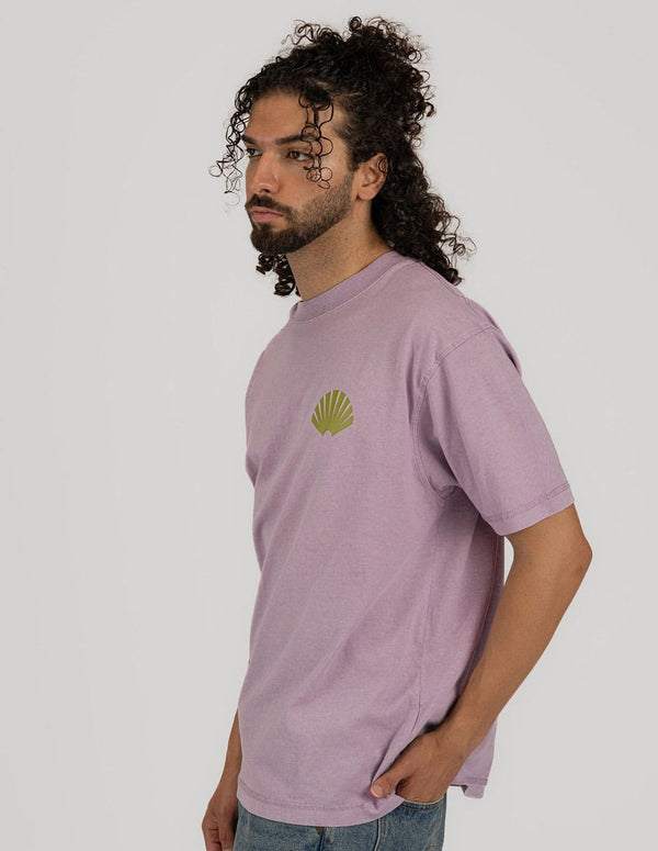 Camiseta New Amsterdam Lace Print Logo Morada Unisex