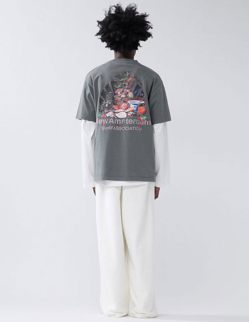 Camiseta New Amsterdam Buffet Gris Unisex