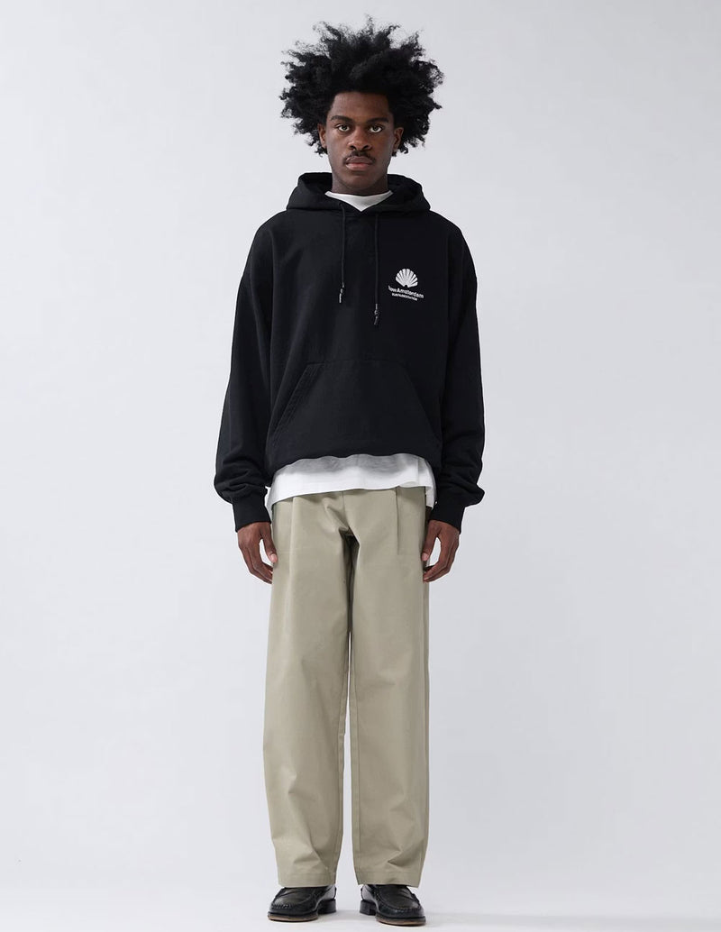 Sudadera con Capucha New Amsterdam Logo Negra Unisex