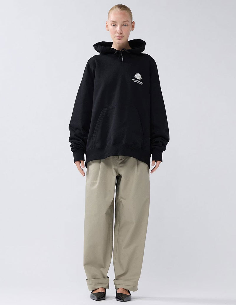 Sudadera con Capucha New Amsterdam Logo Negra Unisex