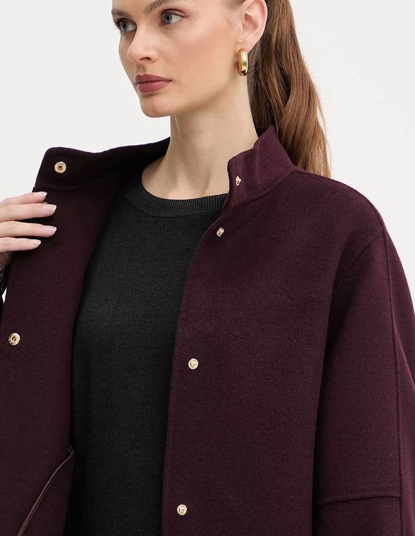Chaqueta TWINSET de Lana Burdeos Mujer
