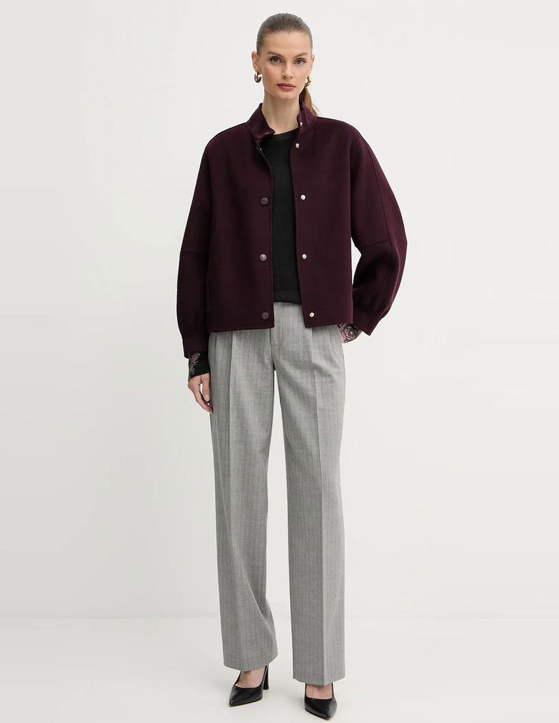 Chaqueta TWINSET de Lana Burdeos Mujer
