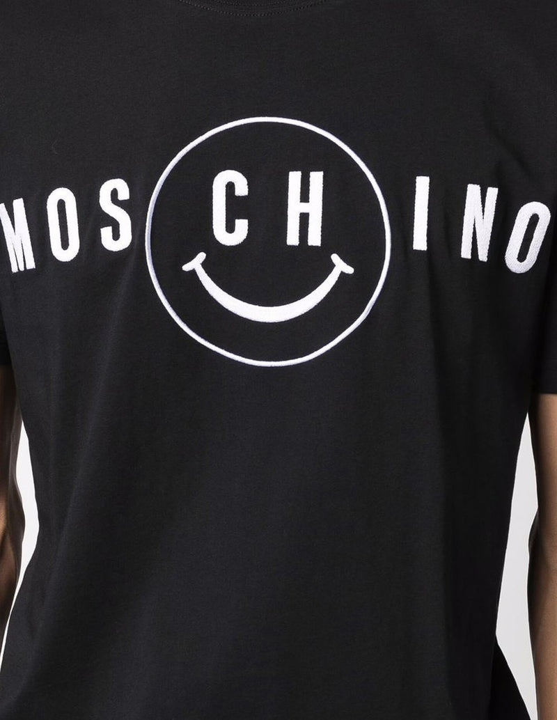 Camiseta Moschino Couture x Smile Negra Hombre
