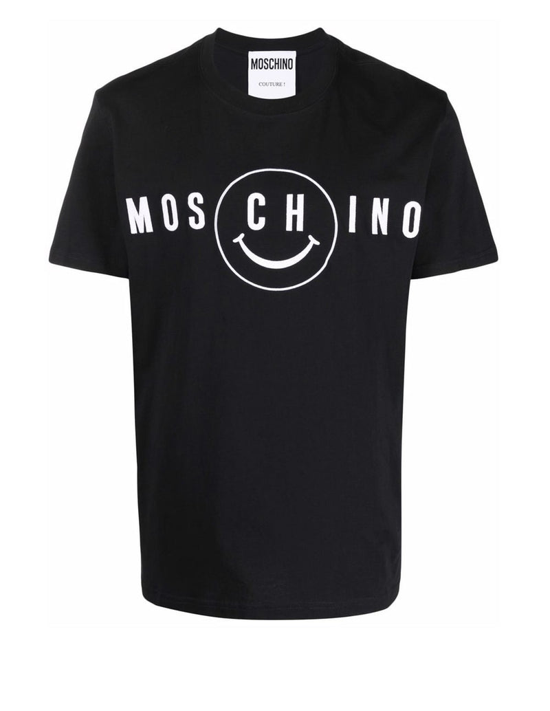 Camiseta Moschino Couture x Smile Negra Hombre