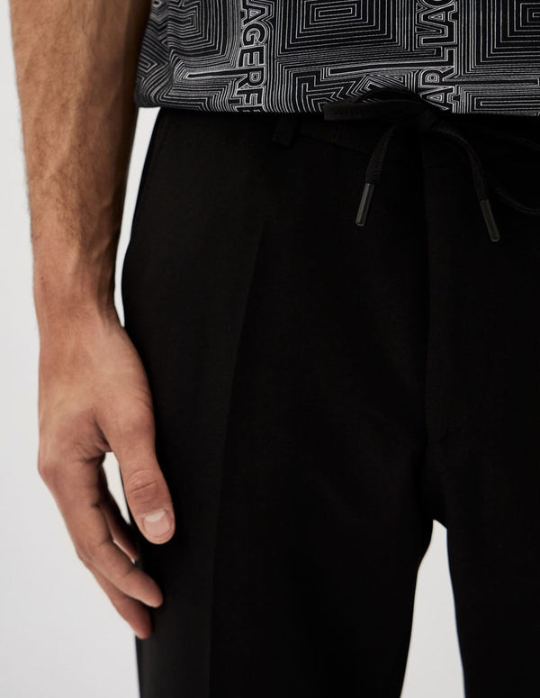 Pantalón Karl Lagerfeld con Logo Negro Hombre