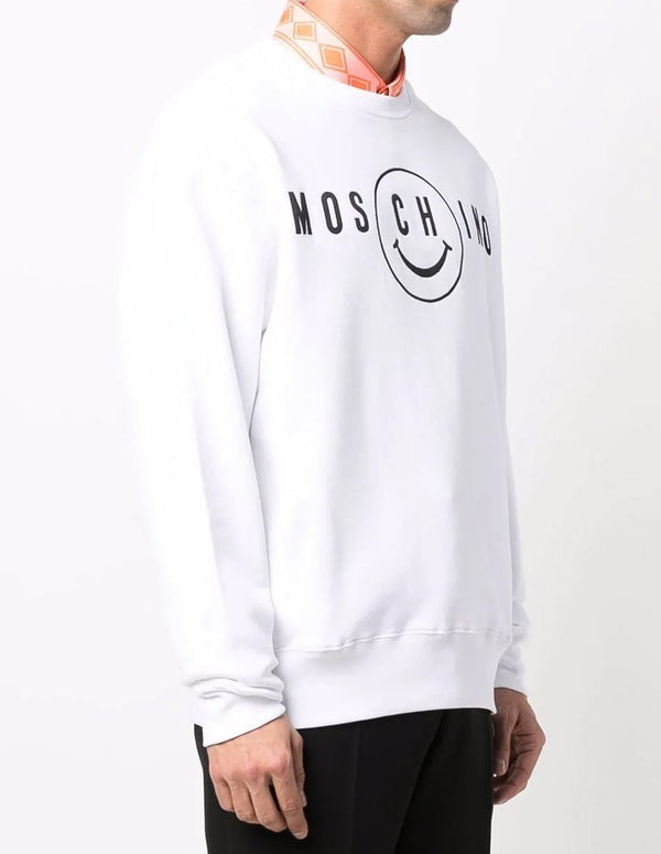 Moschino Couture X Smile White Men's Sweatshirt