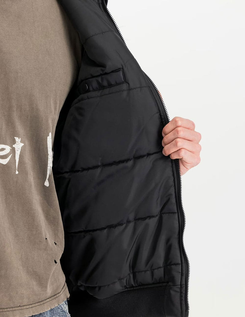 Chaqueta Alpha Industries MA-1 Hooded Studio Negra Hombre