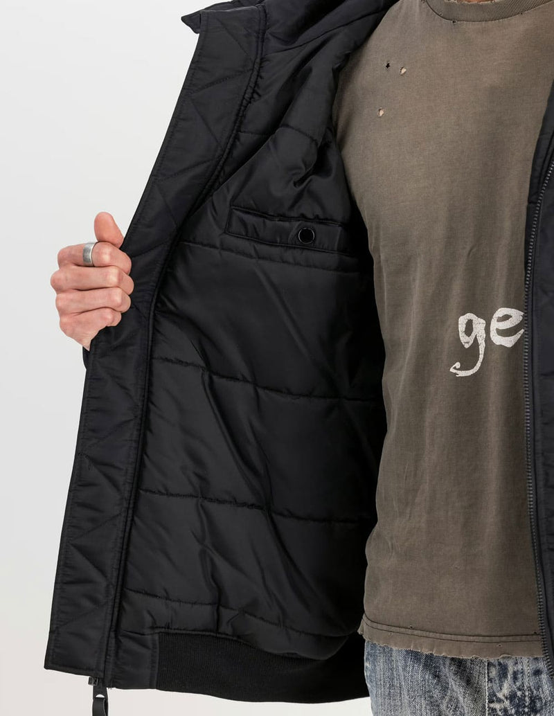 Chaqueta Alpha Industries MA-1 Hooded Studio Negra Hombre