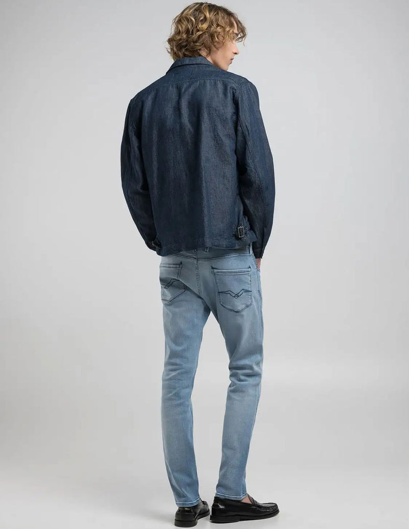 Pantalón Vaquero Replay Slim Fit Anbass Azul Hombre