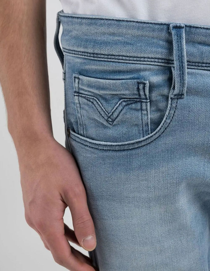Pantalón Vaquero Replay Slim Fit Anbass Azul Hombre
