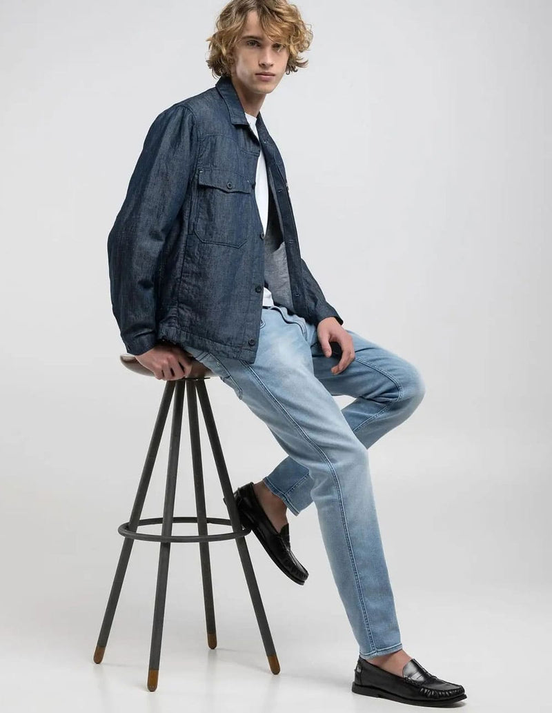 Pantalón Vaquero Replay Slim Fit Anbass Azul Hombre