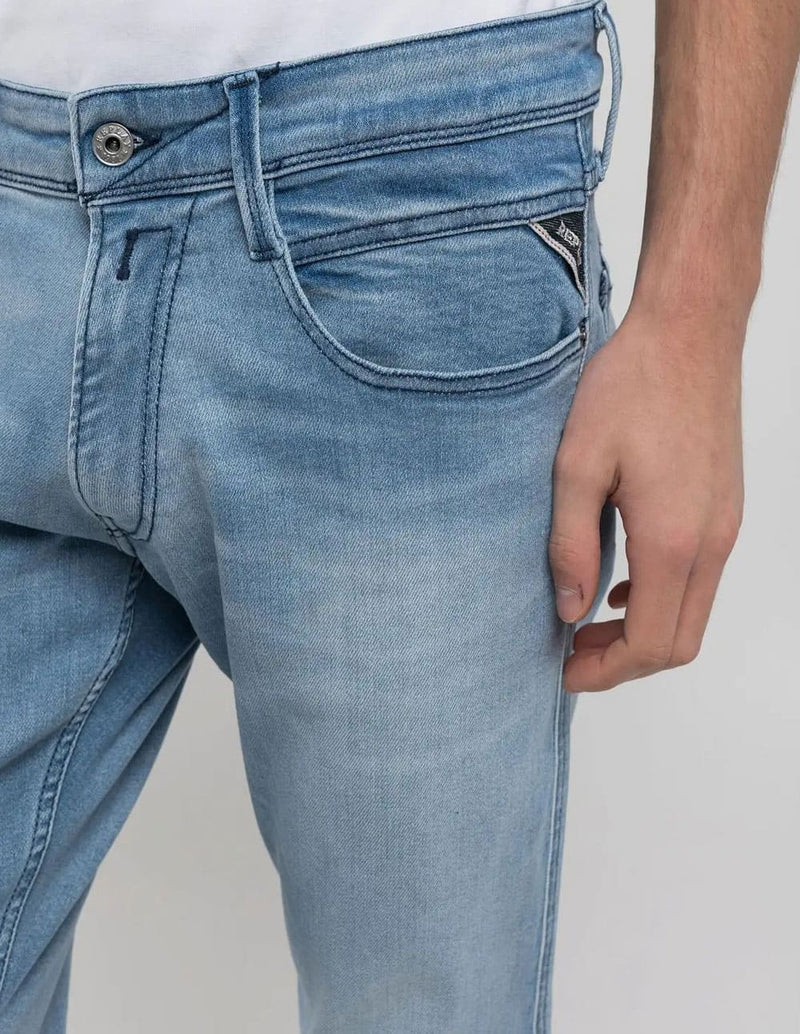 Pantalón Vaquero Replay Slim Fit Anbass Azul Hombre