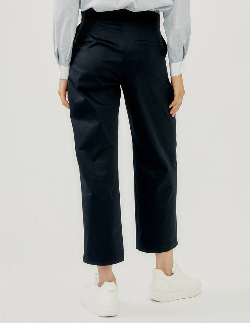 Silvian Heach Women's Blue Pleated Trousers