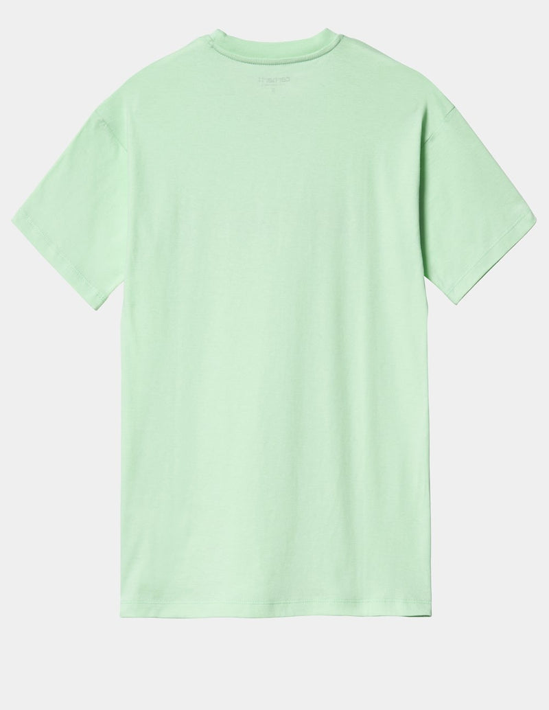 Camiseta Carhartt WIP con Logo Verde Mujer