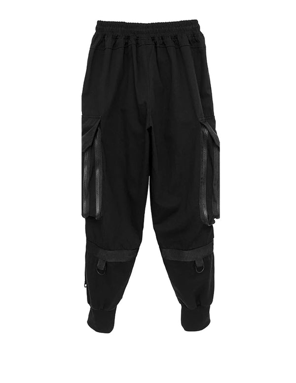 MWM Trousers with Cargo Bags and Logo Black Man