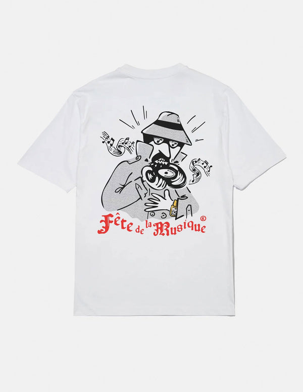 Camiseta Edmmond Studios Fete de la Musique Blanca Hombre