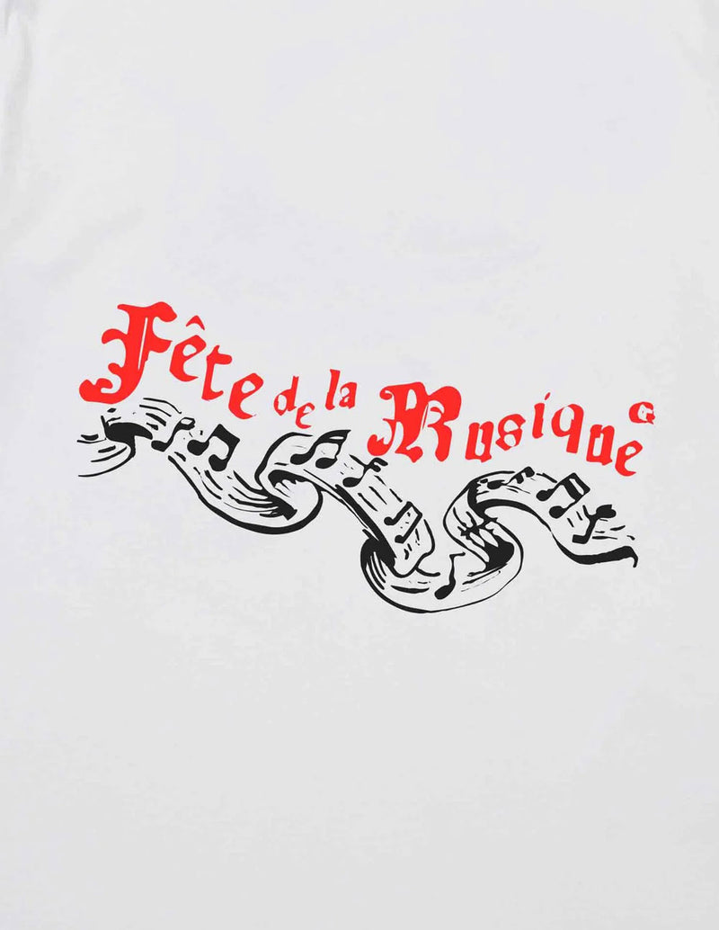 Camiseta Edmmond Studios Fete de la Musique Blanca Hombre