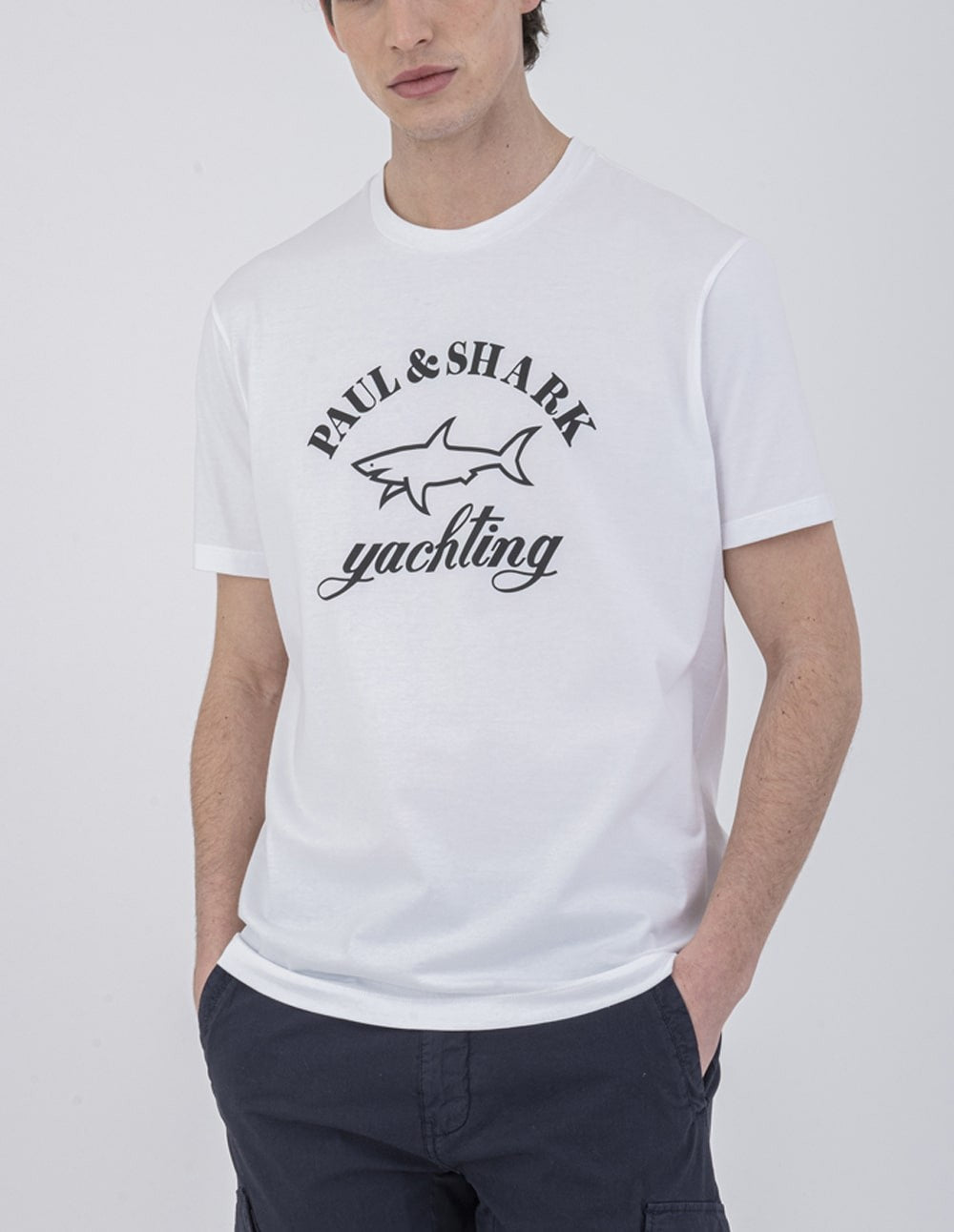 Tシャツ・カットソー PAUL  SHARK Men T Shirts C0P1238 010 WHITE 17990785_38232973_600.jpg