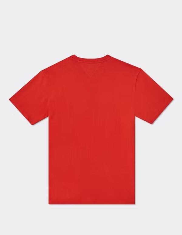Tommy Jeans Pop Linear Logo Red Men's T-shirt