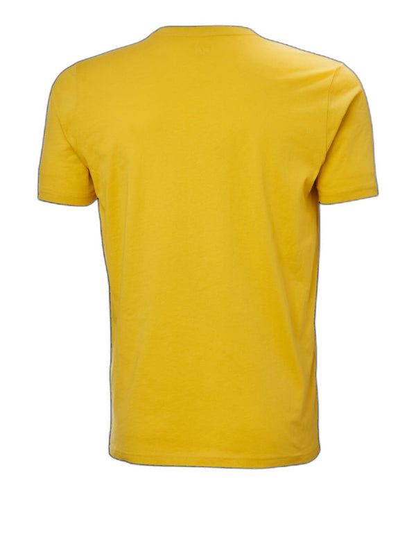Camiseta Helly Hansen con Logo Amarilla Hombre
