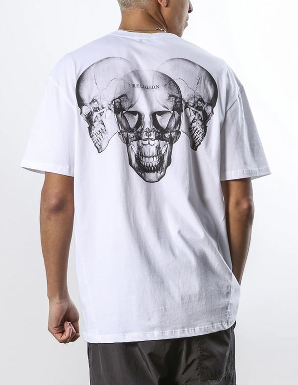 Camiseta RELIGION Xray Skull Blanca Hombre
