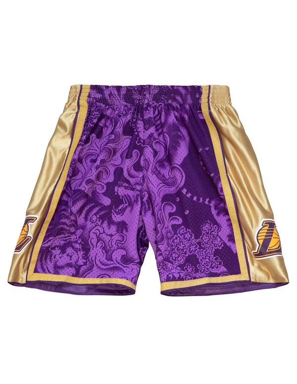 Mitchell &amp; Ness Asian Heritage Swingman Los Angeles Lakers Purple Men's Shorts