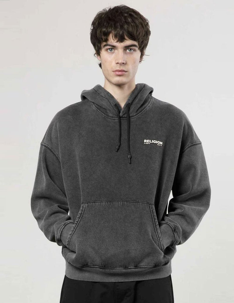 Sudadera con Capucha RELIGION Embroidered Gris Hombre