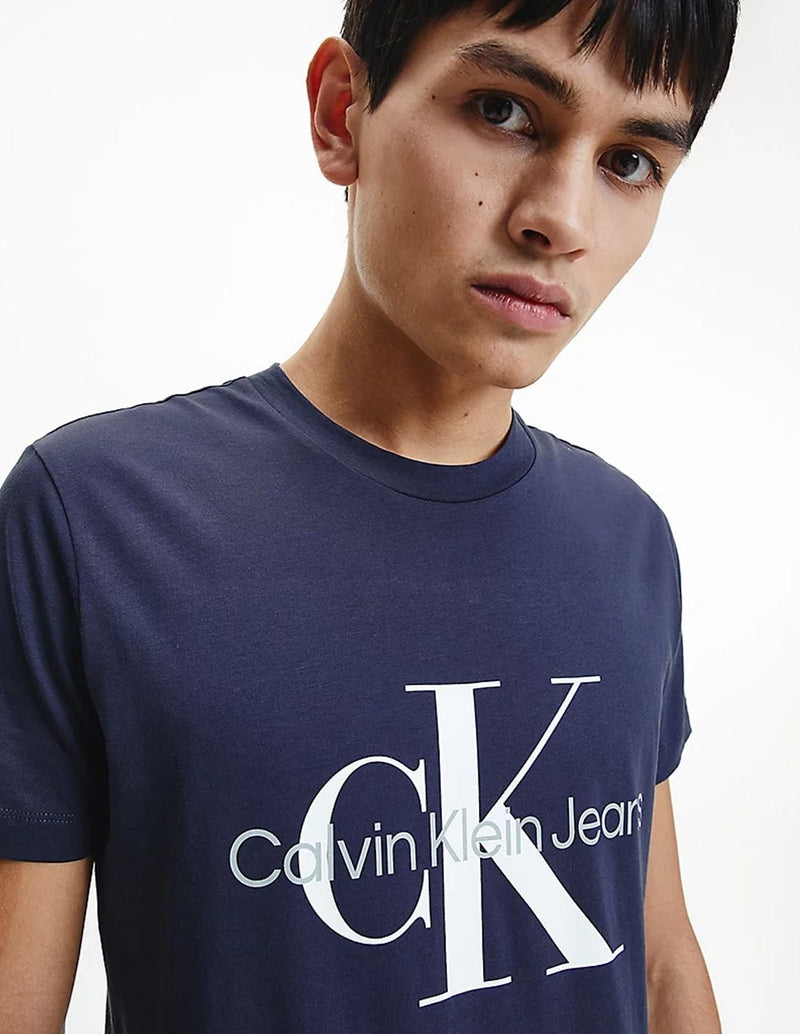 Camiseta Calvin Klein con Logo Azul Marino Hombre