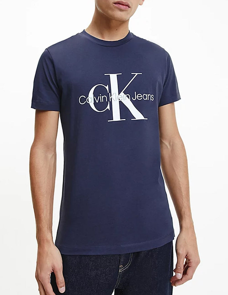 Camiseta Calvin Klein con Logo Azul Marino Hombre