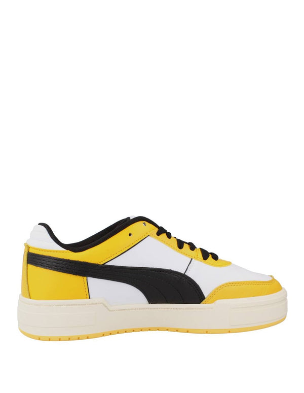 Puma CA Pro Sport Leather White and Yellow Men