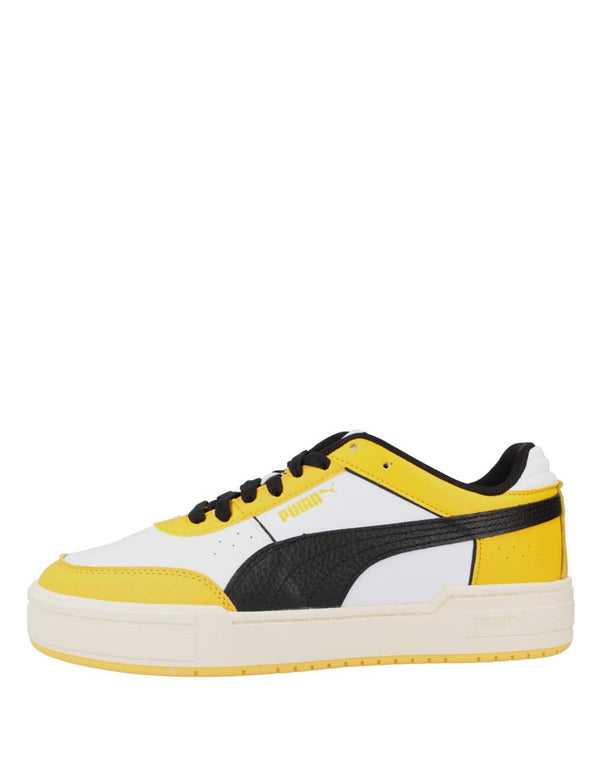 Puma CA Pro Sport Leather White and Yellow Men