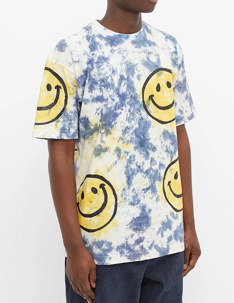 Market Smiley Sun Dye Blue and Yellow Men's T-Shirt