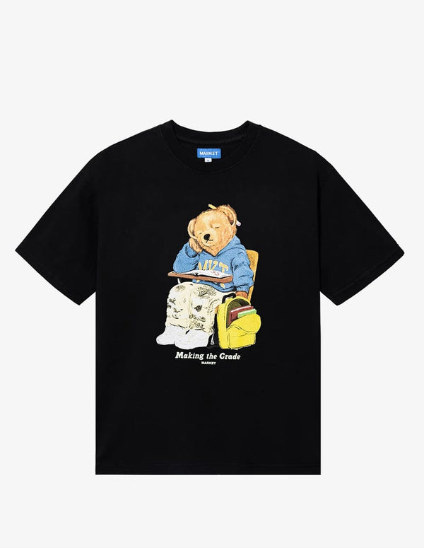 Camiseta MARKET Making The Grade Bear Negra Hombre